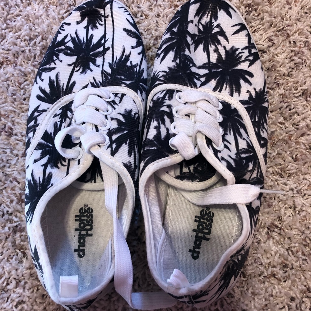 Charlotte Russe converse style palm tree shoes